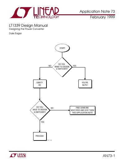 LT1339 Design Manual Application Note 73