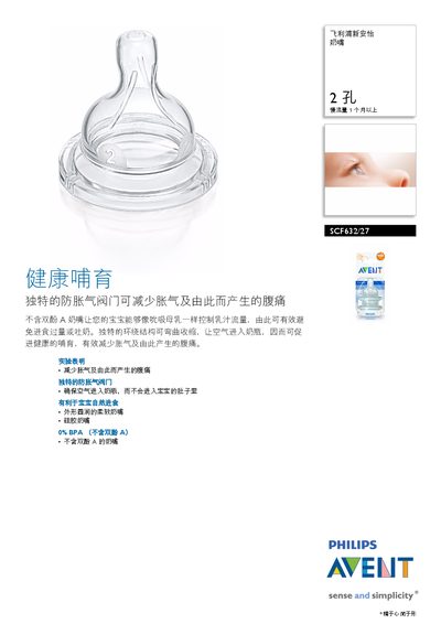 Philips SCF632/27 Nipple Manual - cover page