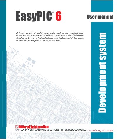 MikroElektronika EasyPIC6 Development System User Manual - cover page