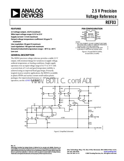 ANALOG DEVICES REF03 handbook  - cover page