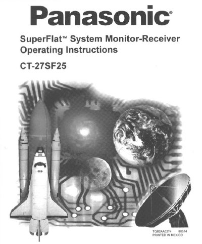 Panasonic CT-27SF25 SuperFlat System Monitor-Receiver Operating Instructions - cover page