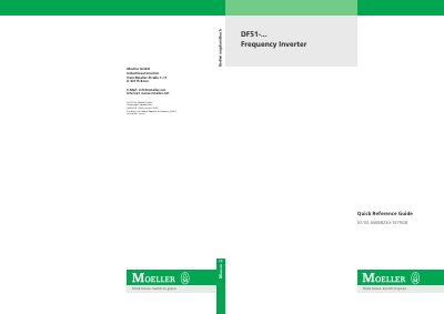 DF51-Frequency Inverter Quick Reference Guide - cover page