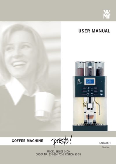 WMF 1400 Series Coffee Machine User Manual - cover page