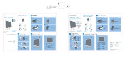 Philips 150S7 LCD Monitor Quick Start Guide