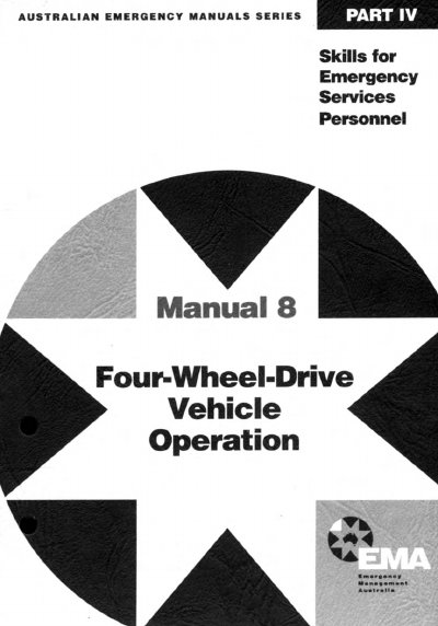 Emergency Management Australia Manual 8 Four-Wheel-Drive Vehicle Operation - cover page