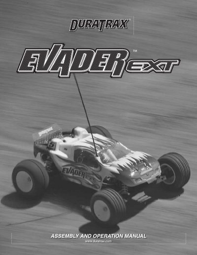 DuraTrax Evader EXT Assembly and Operation Manual - cover page