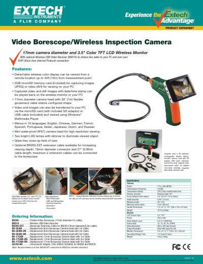 Extech DV30 AC Voltage Detector User's Guide - cover page
