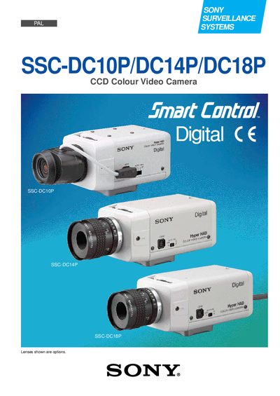 Sony SSC-DC10P/SSC-DC14P/SSC-DC18P Surveillance Camera User Manual - cover page