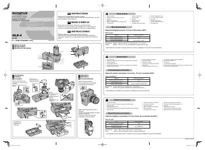 Olympus HLD-4 Battery Holder Instructions - cover page
