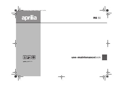 Aprilia RS 50 NL Maintenance Book - cover page