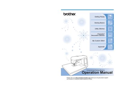 Brother NX-2000 Computerized Sewing Machine User Manual