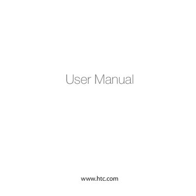 HTC Tattoo User Manual - cover page