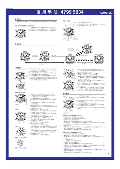 Casio 4799 5034 1MO0808-CkB Watch User Manual - cover page