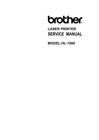 Brother HL-1060 Laser Printer Service Manual - cover page