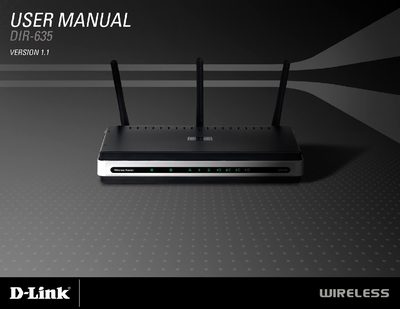 D-Link DIR-635 User Manual - cover page