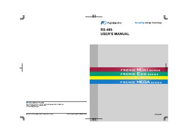 Fuji Electric RS-485 Communications Card User Manual