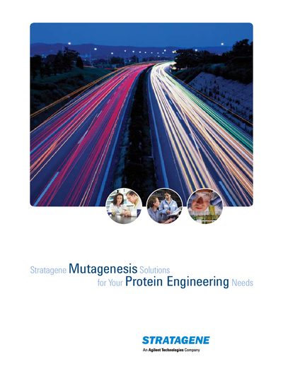Stratagene Mutagenesis Solutions Product Leaflet - cover page