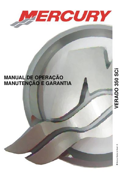 Mercury Marine Verado 350 SCi Outboard Engine Operation, Maintenance and Warranty Manual