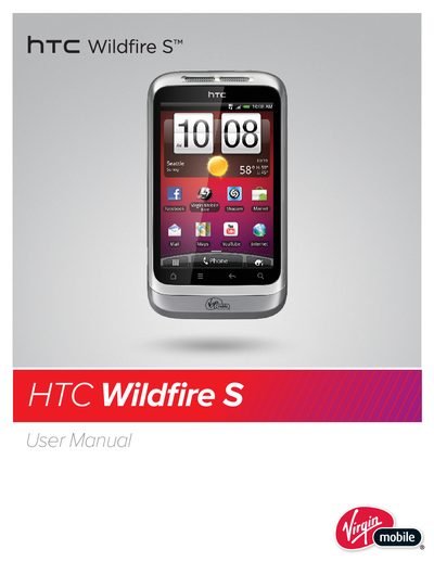 HTC Wildfire S User Manual - cover page
