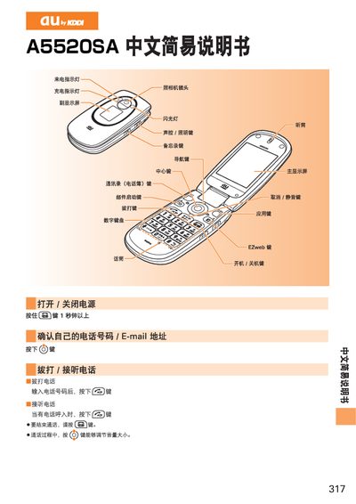 au by KDDI A5520SA User Manual - cover page
