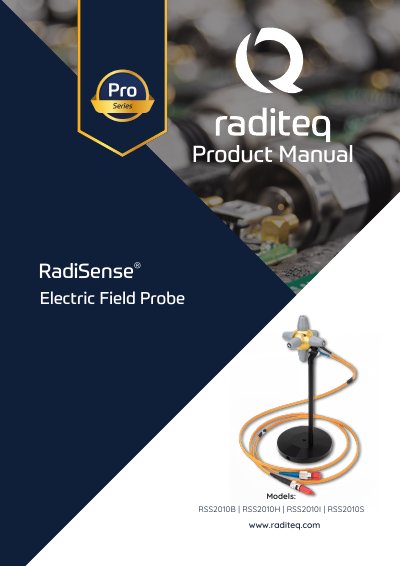 Raditeq RadiSense Series Electric Field Probe Product Manual