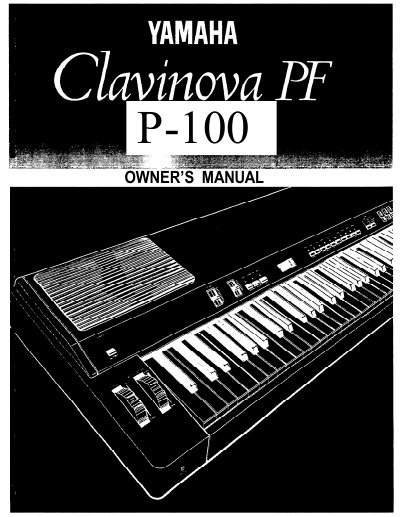 YAMAHA P-100 Owner's manual - cover page