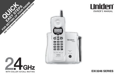 Uniden EXI3246 Manual(1)(1) - cover page