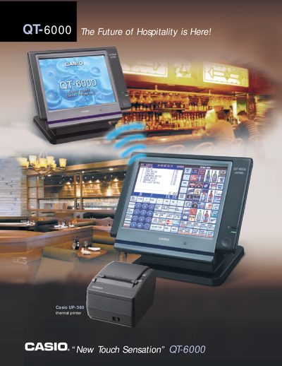 Casio QT-6000 Product Leaflet - cover page