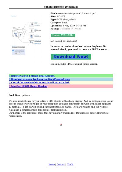 Canon FAXPHONE L120 User Guide
