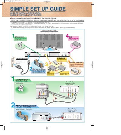 Funai F42PDME Plasma Display User Manual - cover page
