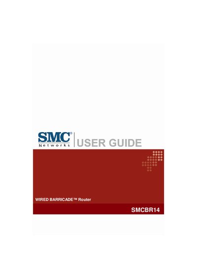 SMC SMCBR14 User Guide