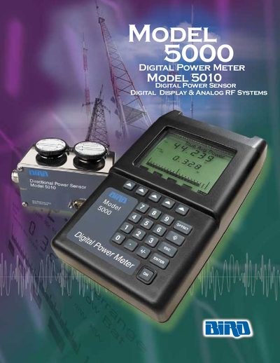 Bird 5000/5010 Digital Power Meter User Manual