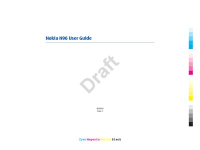 Nokia N96 User Guide - cover page