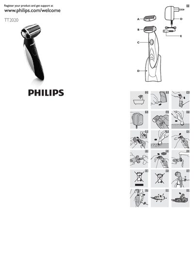 Philips TT2020 Bodygroom User Manual - cover page