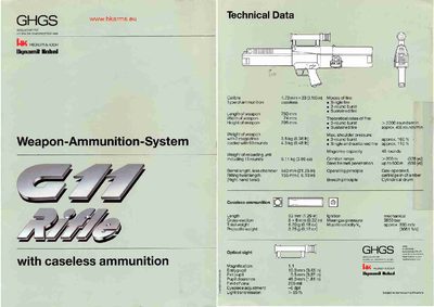 Heckler & Koch G11 Weapon System Product Leaflet