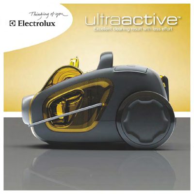 Electrolux UltraActive Vacuum Cleaner User Manual - cover page