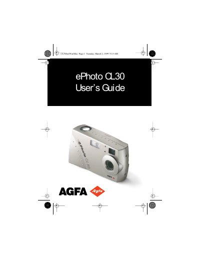 Agfa ePhoto CL30 User Guide - cover page