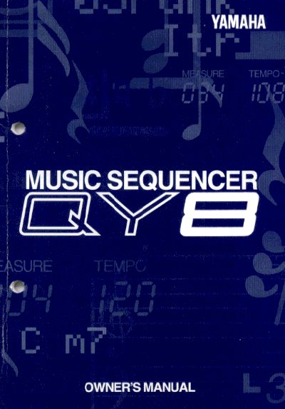 Yamaha QY8 Music Sequencer Owner's Manual - cover page