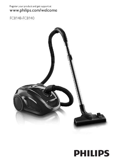 Philips FC8148-FC8140 Vacuum Cleaner User Manual - cover page