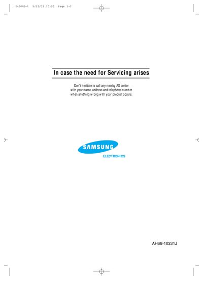 Z-30S/300S Video-CD CD Player User Manual - cover page