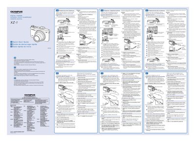 Olympus XZ-1 Digital Camera Quick Start Guide