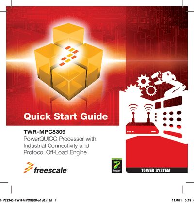 Freescale TWR-MPC8309 Quick Start Guide - cover page