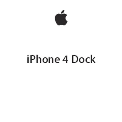 Apple iPhone 4 Dock User Manual