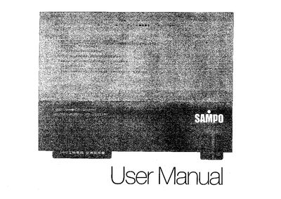 Sampo SK-PD14R Electric Fan User Manual - cover page
