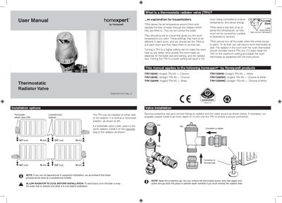 Honeywell homexpert User Manual - cover page