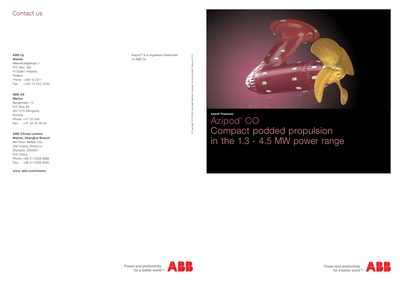 ABB Azipod CO Marine Datasheet - cover page