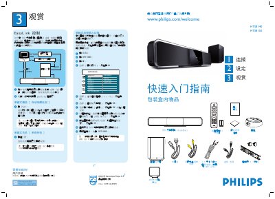 Philips HTS8140/HTS8150 SoundBar User Guide - cover page