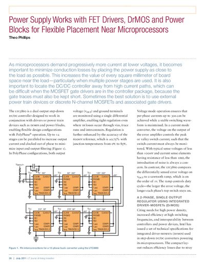 Linear Technology LTC3860 Dual Output Step-Down Controller Datasheet - cover page