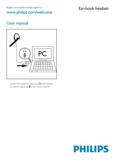 PHILIPS Ear-hook headset User manual - cover page