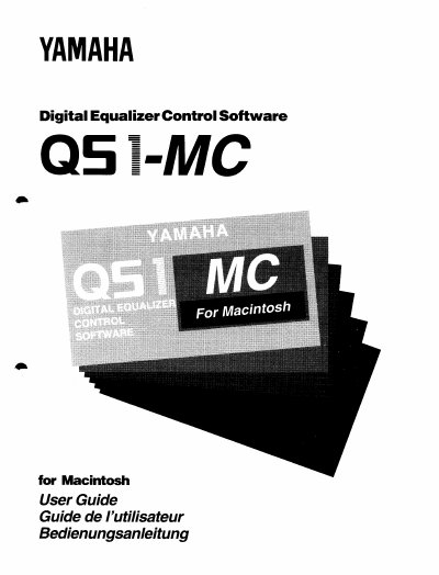 YAMAHA Q51-MC user manual - cover page